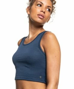 MI Sports Roxy Good Keepsake Cropped Tank Top Tops