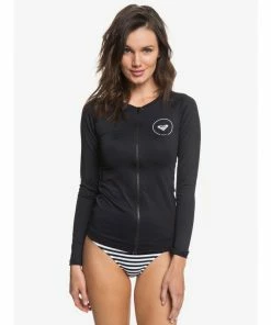 Roxy Essentials Long Sleeve Zip Rashguard