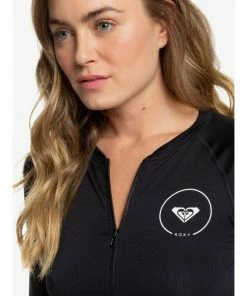 Roxy Essentials Long Sleeve Zip Rashguard