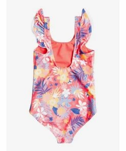Roxy Girls Hibiscus Party One Piece Swimsuit