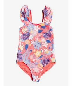 Roxy Girls Hibiscus Party One Piece Swimsuit