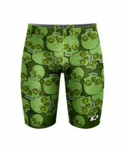 Q Swimwear Green Skulls Jammer 11 Q Swimwear Green Skulls Jammer