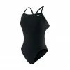 Nike Female Solid Cutout Poly Swimwear 1 Nike Female Solid Cutout Poly Swimwear