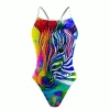 Q Swimwear Zebra Wonderland Sunback Tank