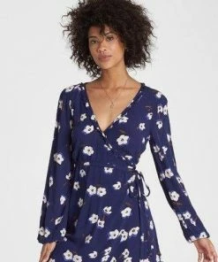Billabong Ruffled Wrap Dress Dresses