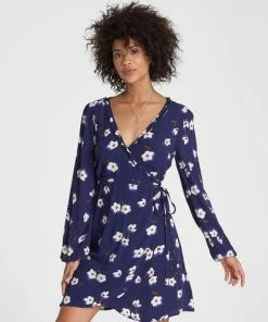 Billabong Ruffled Wrap Dress Dresses