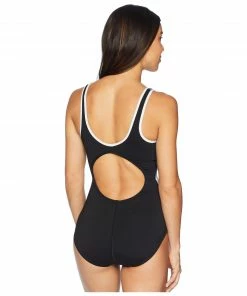 Speedo Endurance+ Plunge Zip Contour Womens's Swimsuit Swimwear