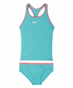 Nike Girls Solid Racerback Tankini Set