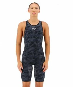 TYR Venzo Camo Open Back Swimwear