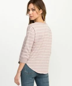 Tops RVCA Motors Striped Pullover Crewneck