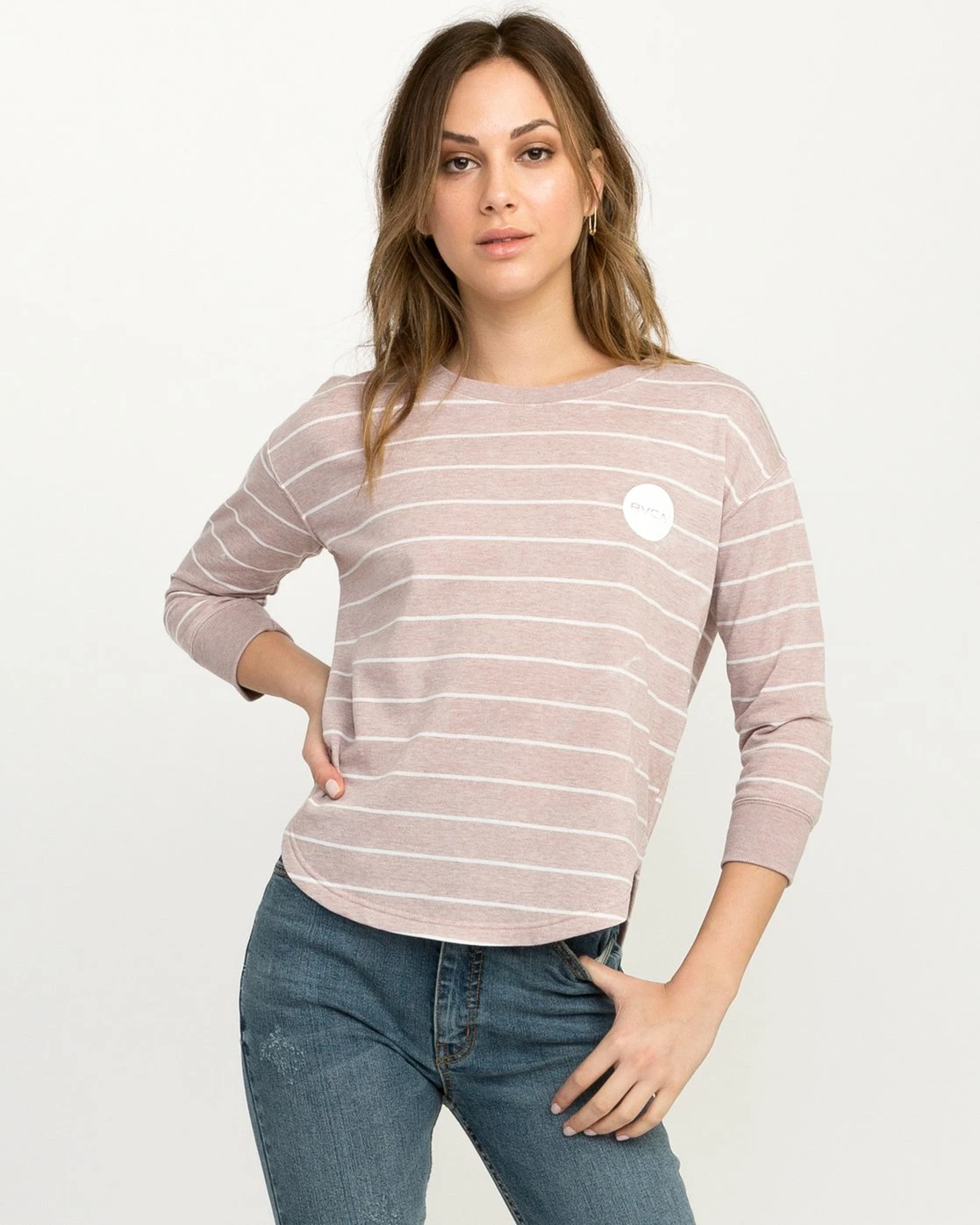 Tops RVCA Motors Striped Pullover Crewneck 6 Tops RVCA Motors Striped Pullover Crewneck