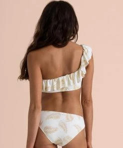 Billabong Sincerely Jules Dos Palmas Ruffle Bikini Top Missy Swimwear